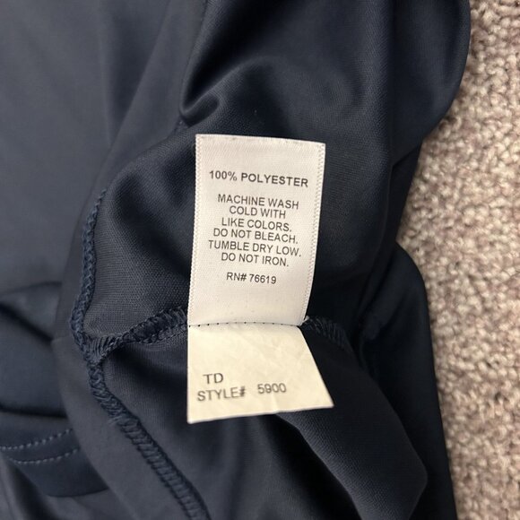 C2 Sport Men's Polo Shirt Size XL Navy Short Sleeves Collared Polyester GUC - Picture 9 of 9